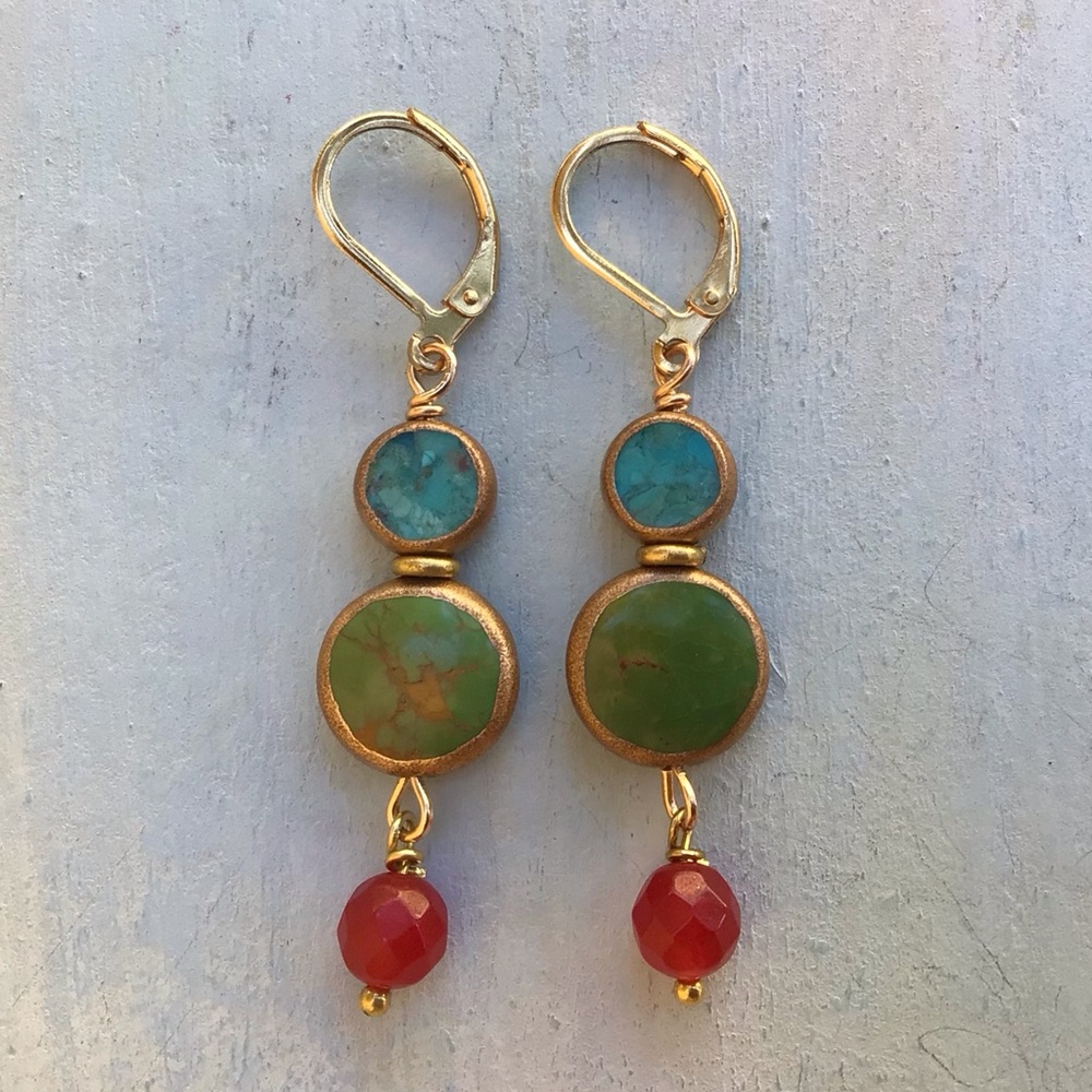 Turquoise Earrings Sundance Charm - Picture 7 of 11